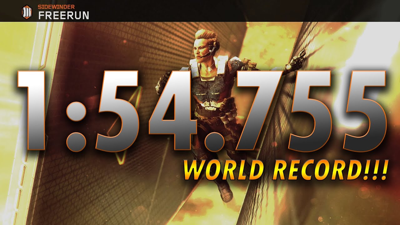 Pyrocinic - BO3 Sidewinder Freerun WR | 1:54.755!!! | WORLD RECORD!!!