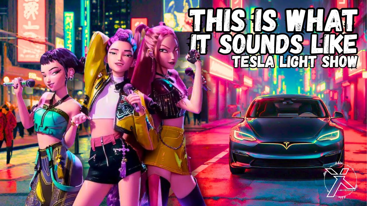 TESLA LIGHT SHOW | HUNTR/X - THIS IS WHAT IT SOUNDS LIKES