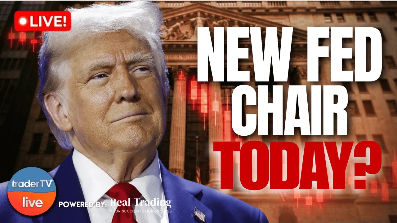 Markets Slide as Gold & Silver Crash — Trump Names Kevin Warsh Fed Chair | LIVE Trading Jan 30