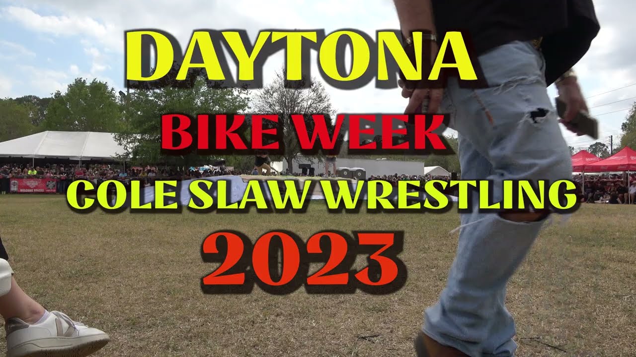 COLESLAW Wrestling Daytona Bike Week 2023 PT 1 #daytonabikeweek  #cabbagepatch #harleydavidson