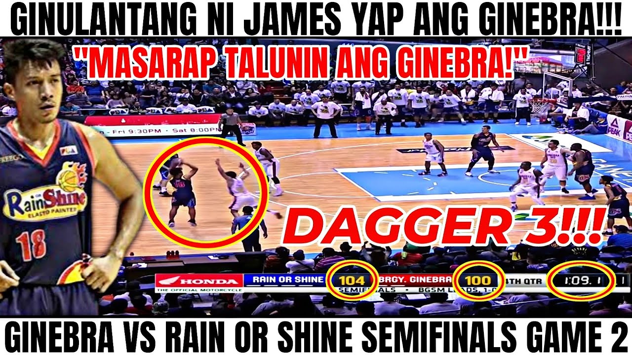 PINARAMDAM NI JAMES YAP SA GINEBRA NA MAY IBUBUGA PA SIYA | 2018 PBA Comm.Cup Semifinals Game 2
