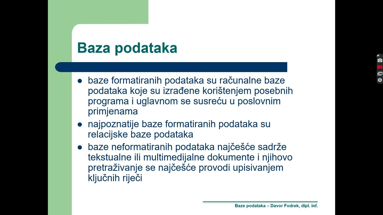 Baze podataka - osnovni pojmovi