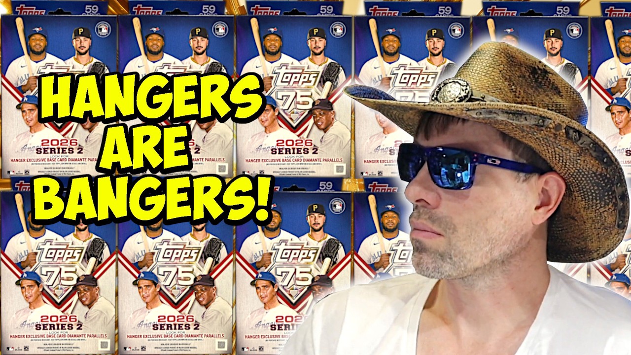 Подвесные коробки для карточек Topps Series 2 2026 года! Продолжается погоня за редкими коллекцио...