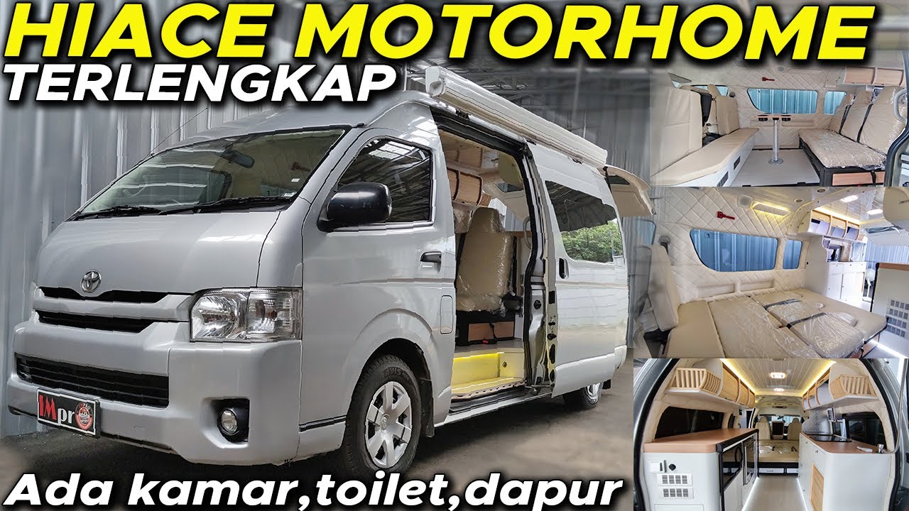 HIACE MOTORHOME VIP BISA TIDUR DAN MASAK SERTA ADA TOILETNYA #BBOTO #MOTORHOME #CAMPERVAN