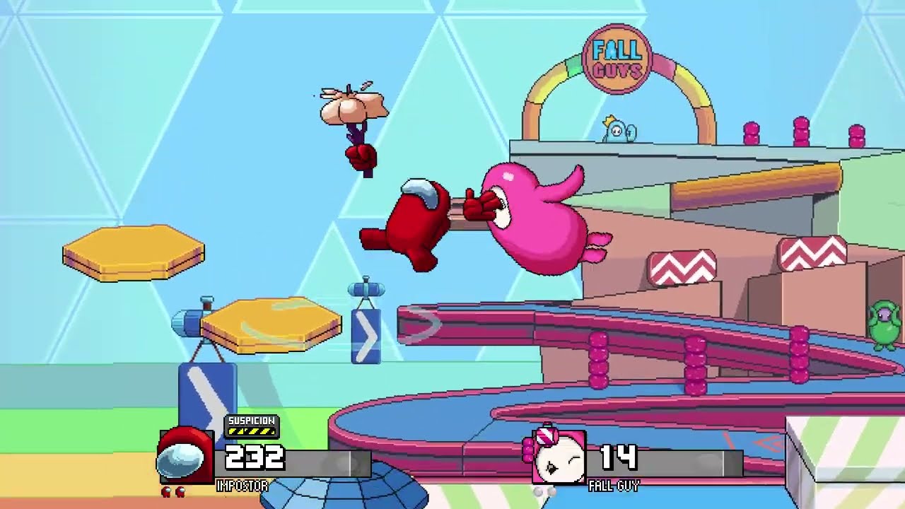 Imposter VS Fall Guy Fraymakers CPU Battle