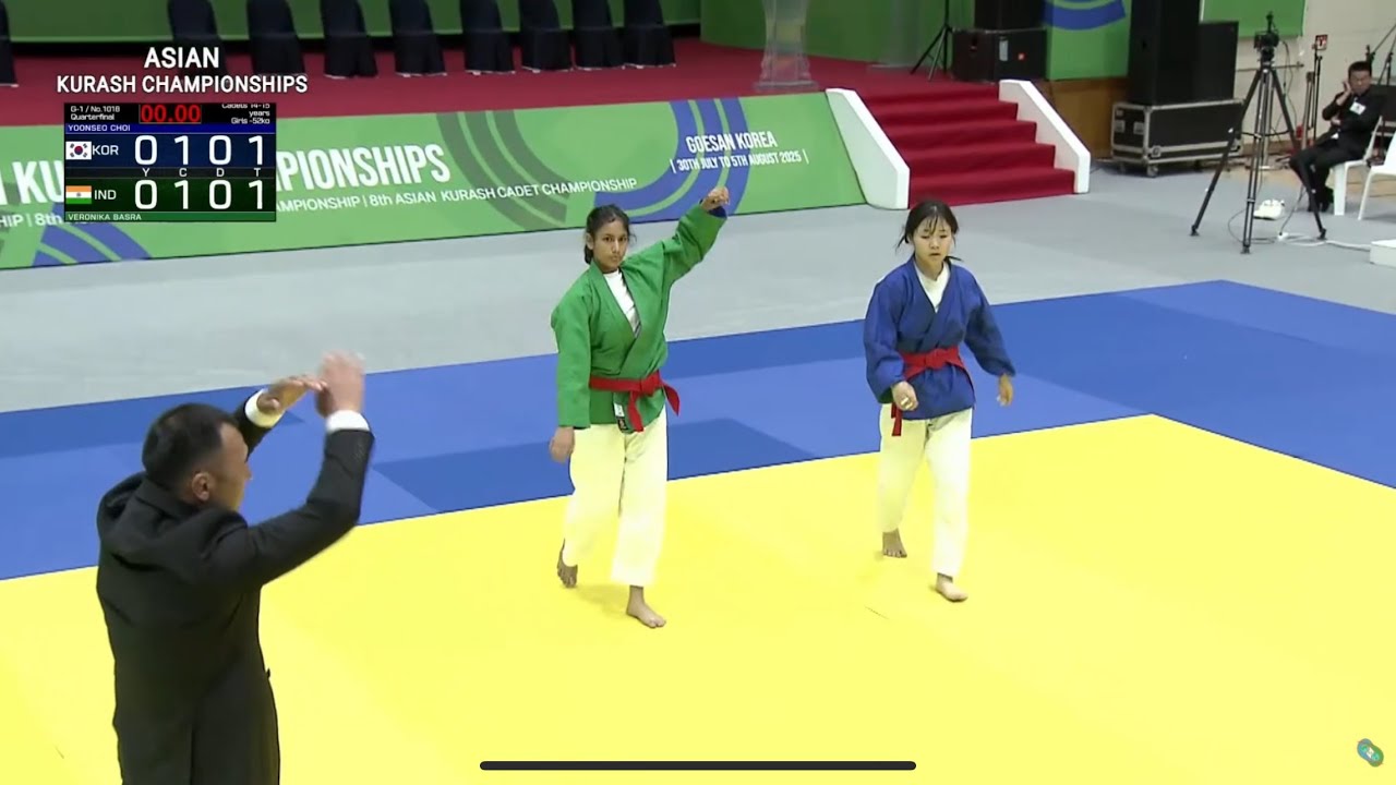Veronika Basra 🇮🇳  Asian Kurash Championship 📍South Korea.