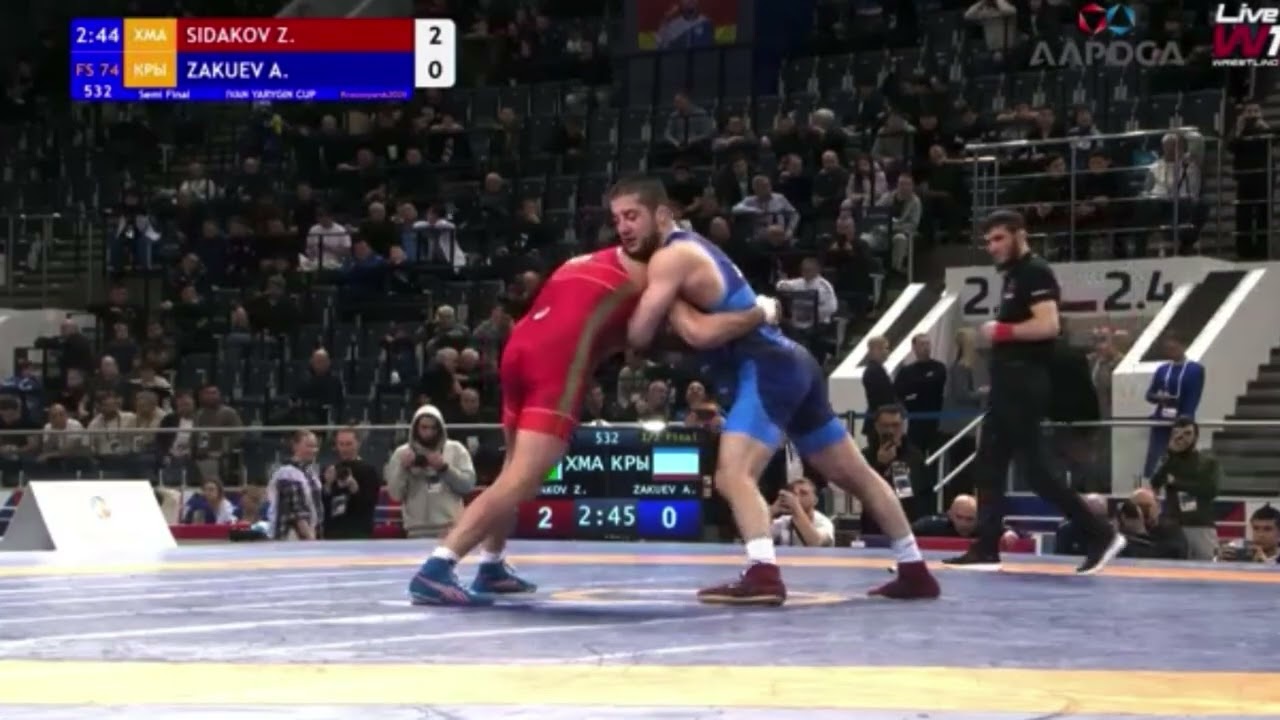 Заурбек Сидаков vs Анзор Закуев | финал Ярыгинского турнира| вольная борьба 