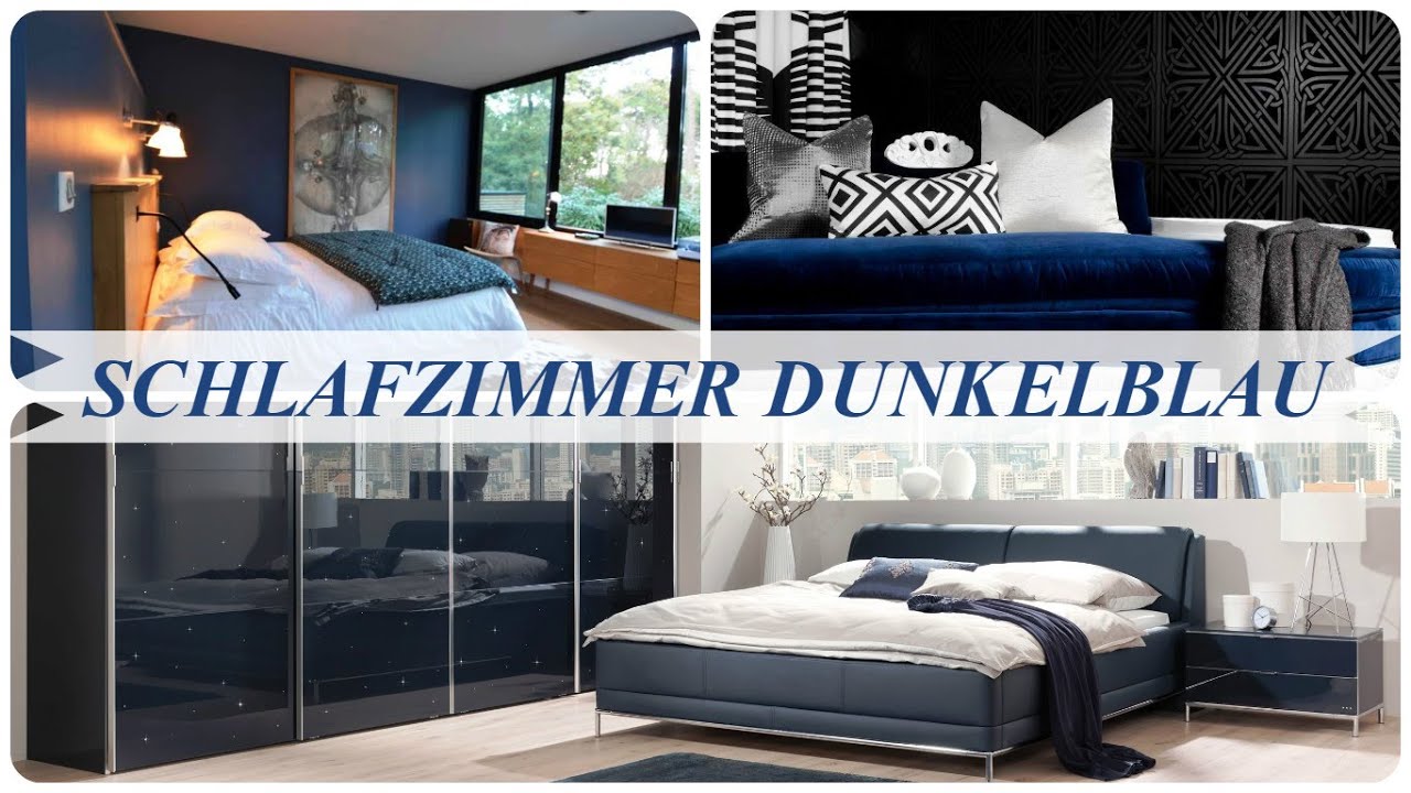 Schlafzimmer dunkelblau