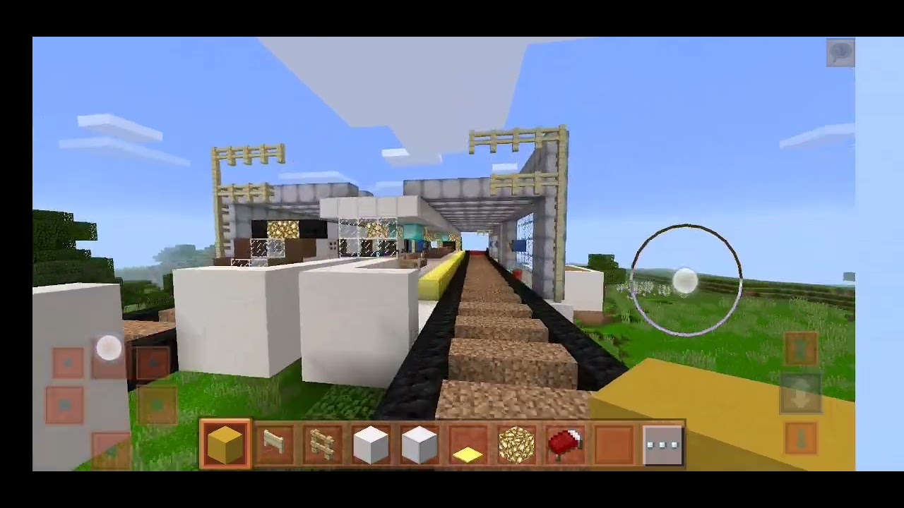 gautrain in a fake Minecraft game it take one week to build it it took so long to build it