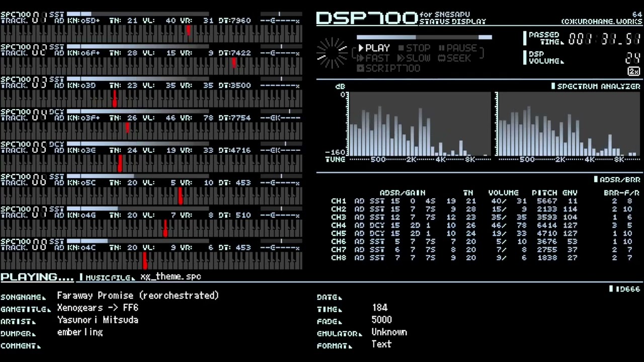 SPC700: Xenogears - Faraway Promise (arranged)