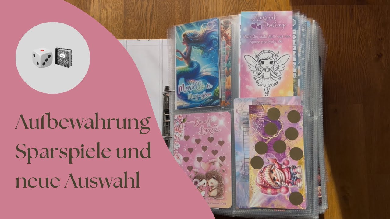 Meine Sparspiel Aufbewahrung und neue Sparspiele ziehen ein | #sparspiele #budgeting