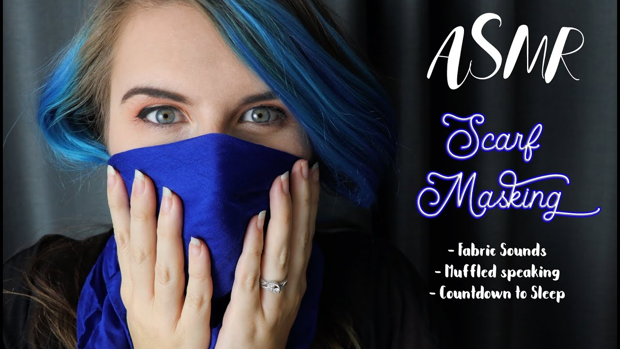 Scottish ASMR – Scarf Masking | Soft spoken | Fabric Sounds | Sleep countdown w Hand movements