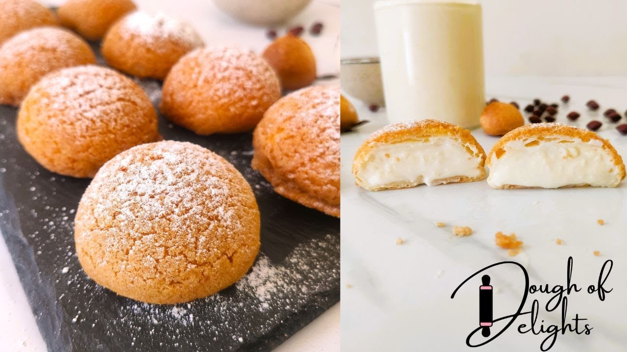 How to Make Choux au Craquelin | Bakery-Style Cream Puffs with Custard-Cream Filling