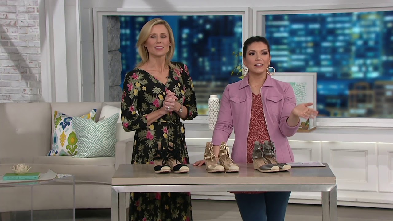 Vionic Lace-up Wedge Espadrilles - Calypso on QVC