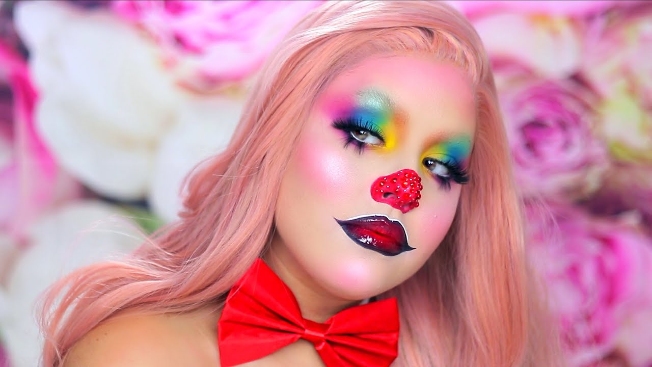 COLORFUL GLAM CLOWN HALLOWEEN MAKEUP LOOK | Nelly Toledo