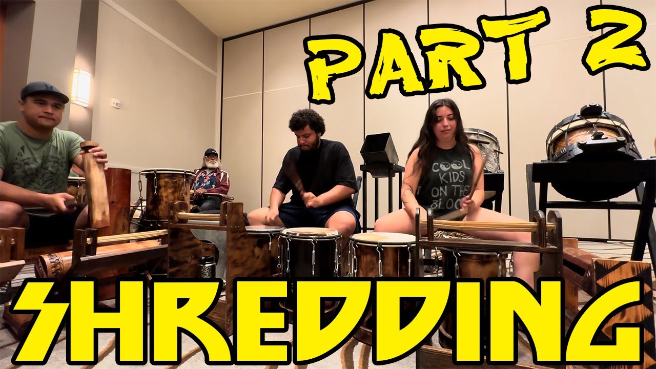 Fa'atete Shredding Part 2 feat. Brandon & Ab - No Te Here O Te Hiro'a Drummers #sanjosetahitifete