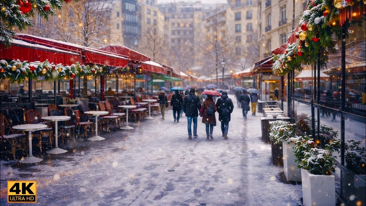 Quand la neige transforme Paris en conte de fée - Balade hivernale dans Paris sous la neige 2026❄️⛄️