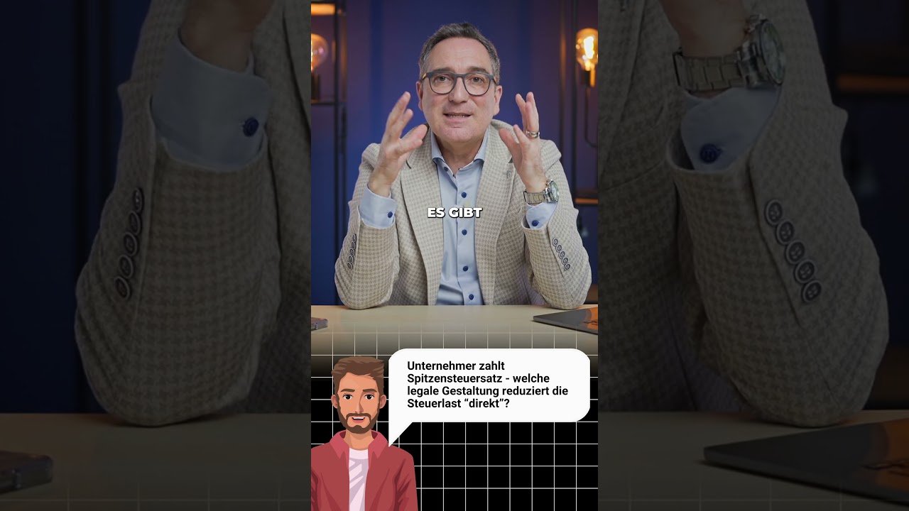 Welche Gestaltung reduziert die Steuerlast direkt?