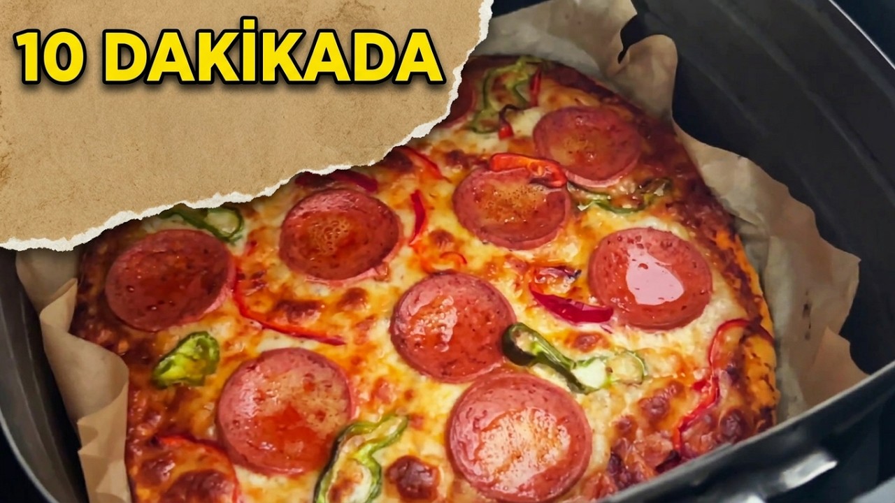 Philips Airfryer ' da Pizza tarifi  - İnanılmaz Bir Lezzet 💯- Çocuklar Hep Bunu İstiyor 😍