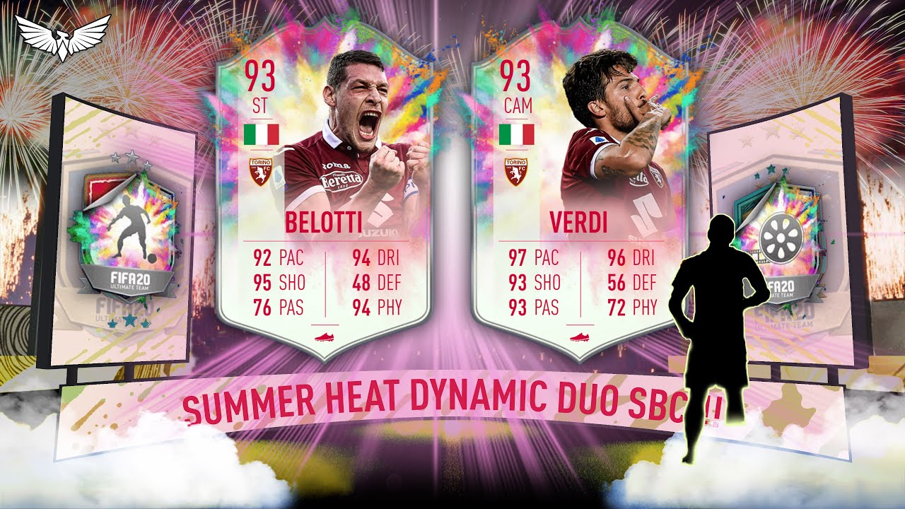 SUMMER HEAT DYNAMNIC DUO BELOTTI & VERDI SBC - SUMMER SHOWDOWN SBCs!!! FIFA 20 ULTIMATE TEAM