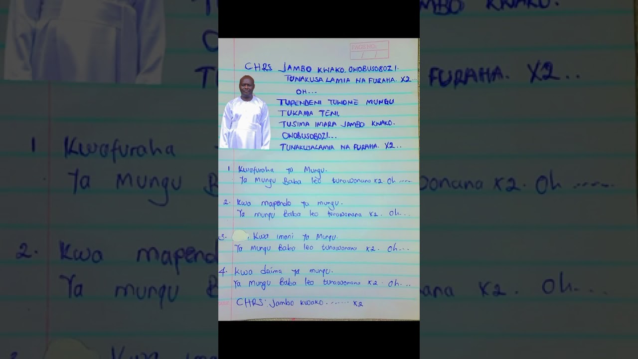Jambo Kwako, Owobusobozi Song.