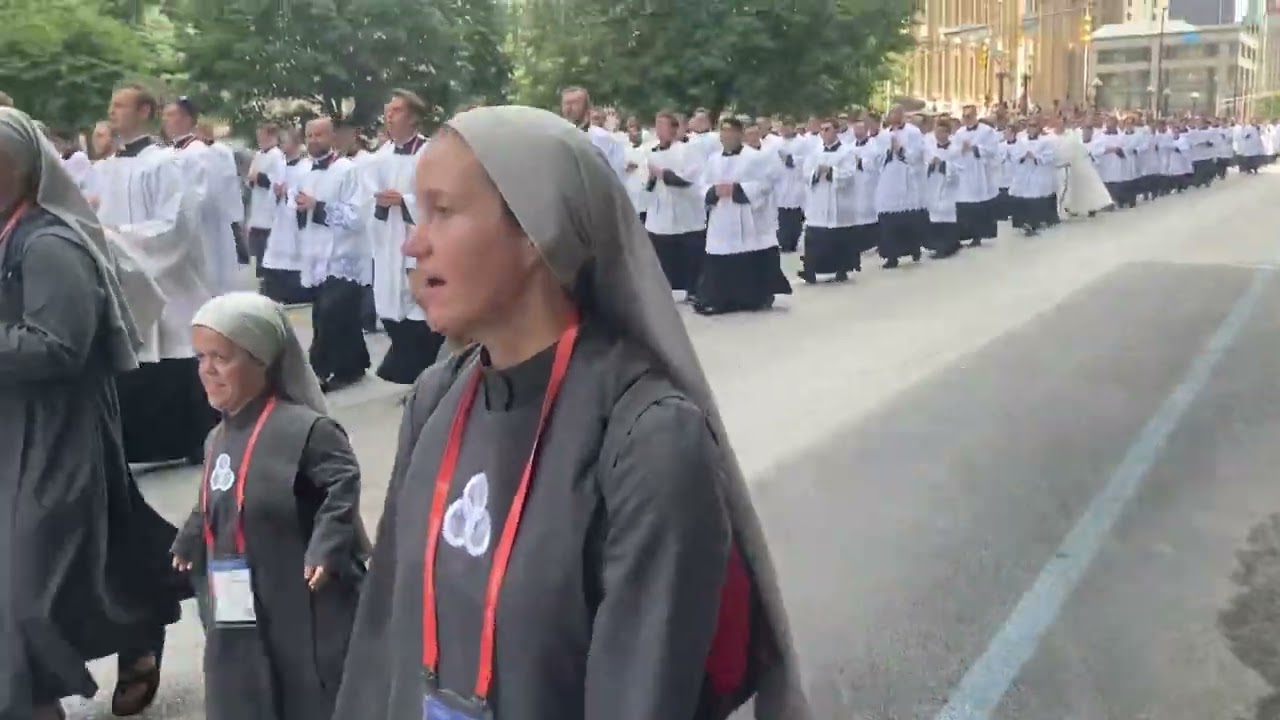 National Eucharistic congress procession in Indianapolis July 20th, 2024