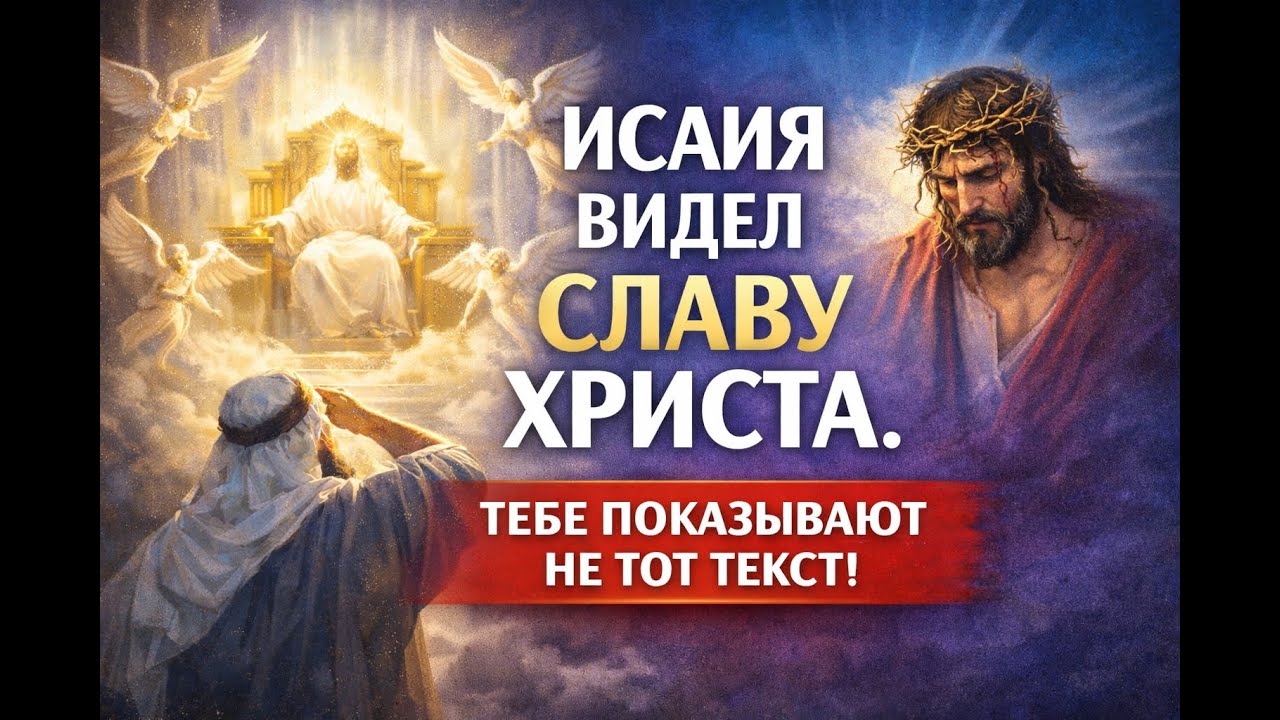Исаия видел славу Христа. Тебе показывают не тот текст!
