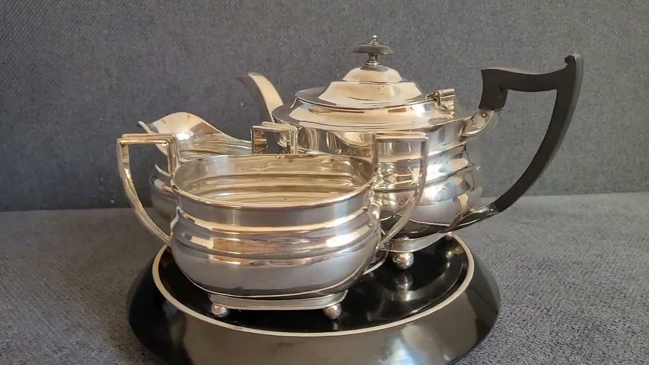Antique silver-plated tea set JAMES DIXON & SONS