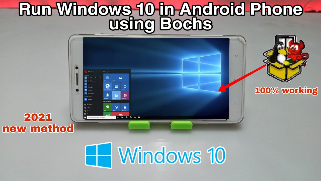 Run Windows 10 in Android using Bochs Emulator 2022 new method | Windows in Android Bochs Emulator