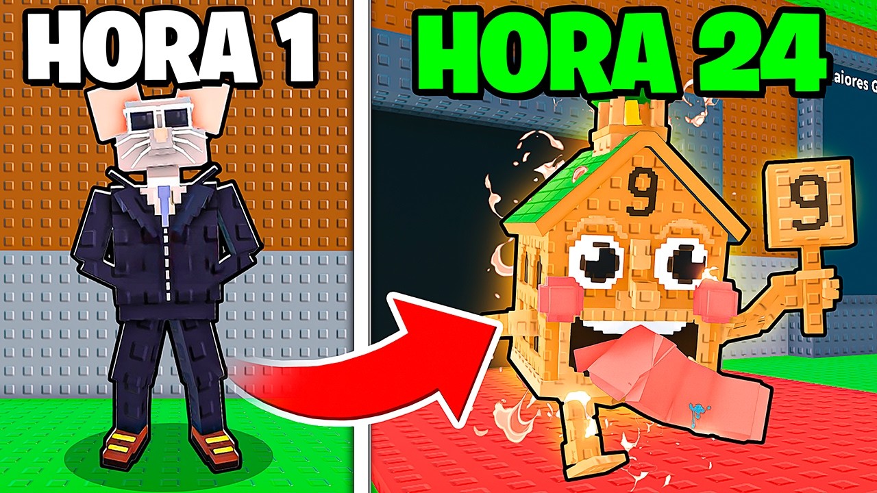 PASSEI 24 HORAS DO NOOB AO PRO NO ROUBE UM BRAINROT… DEU MUITO CERTO!