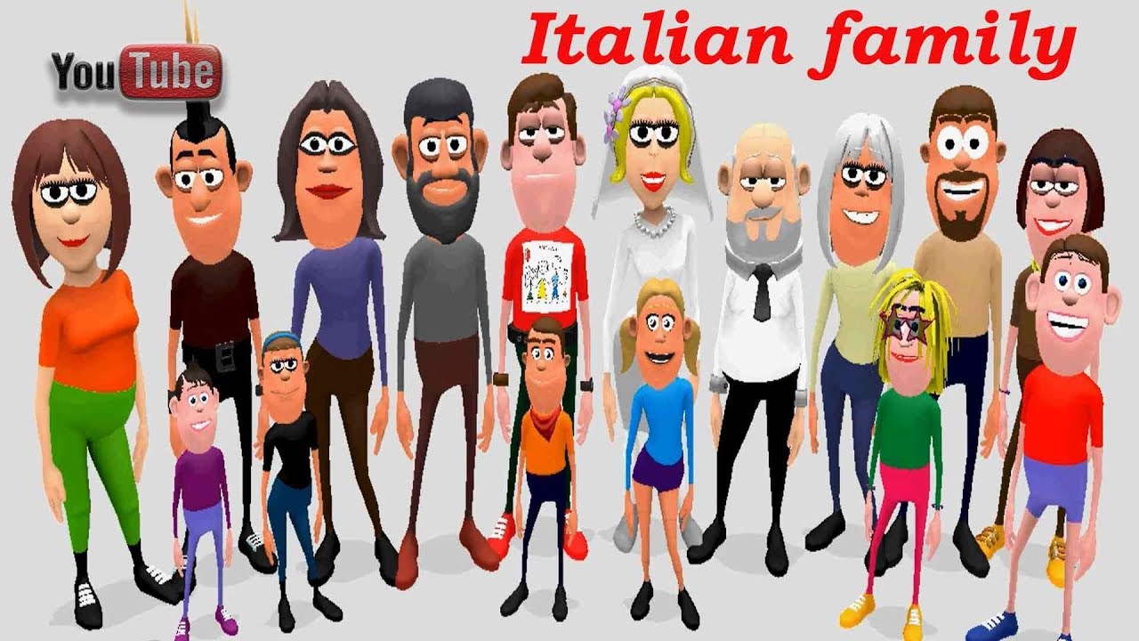 Italian family members - Learn italian family names
