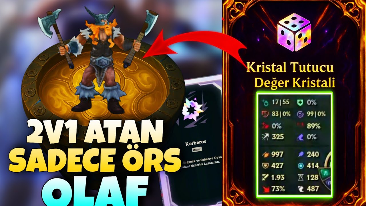 2v1 ATAN SADECE &Ouml;RS OLAF - LOL ARENA MODU