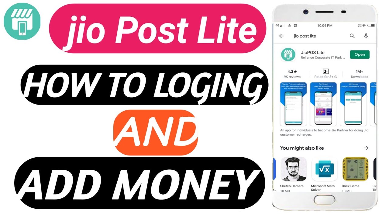 #jiopostlite#notunkichu#juber How to loging jio Post Lite and add money.