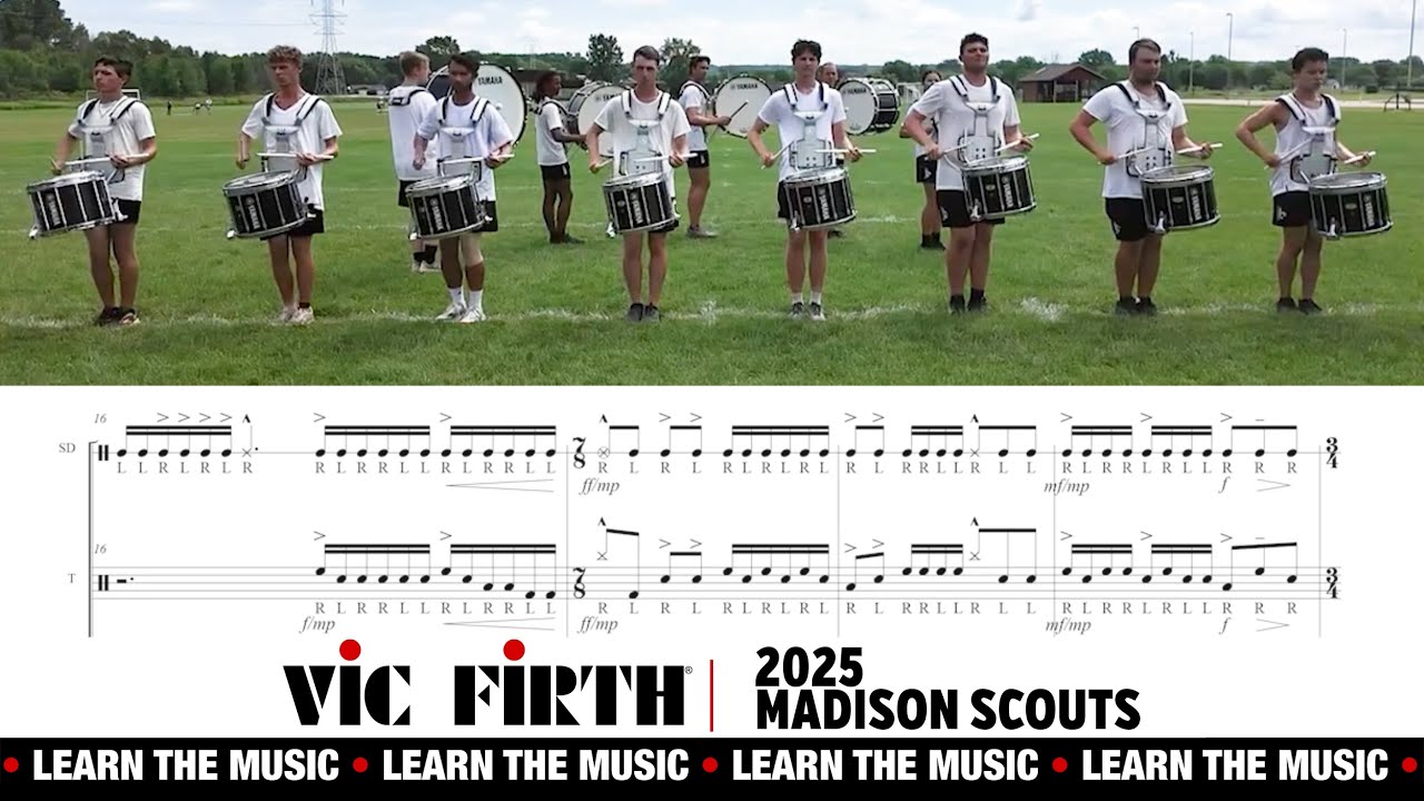 LEARN THE MUSIC | 2025 Madison Scouts Snare Line