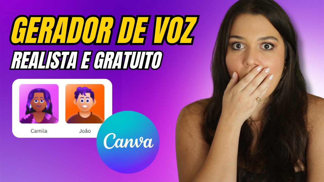 Gerador de Voz REALISTA e GRATUITA no CANVA 🎙️ Voz para NARRAÇÃO com INTELIGÊNCIA ARTIFICIAL