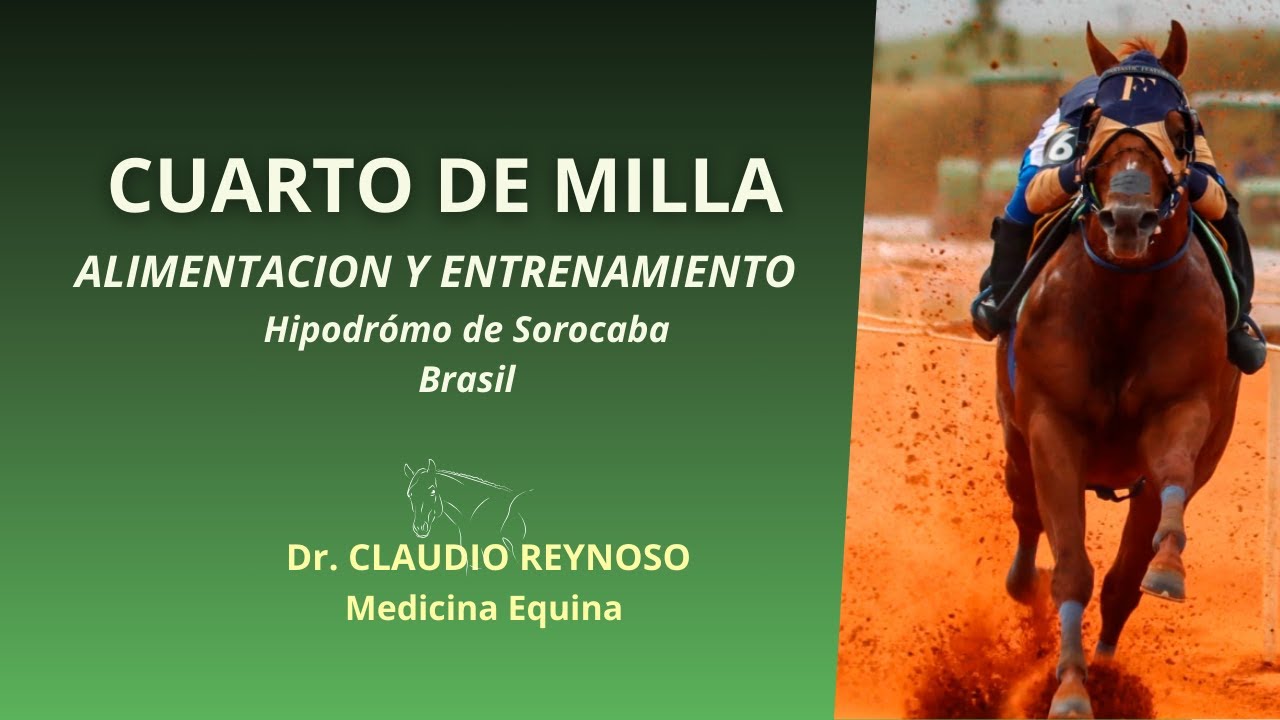 Cuartos de Milla. Alimentación, entrenamiento, herrajes. Dr. Claudio Reynoso y Matheus Arteman.