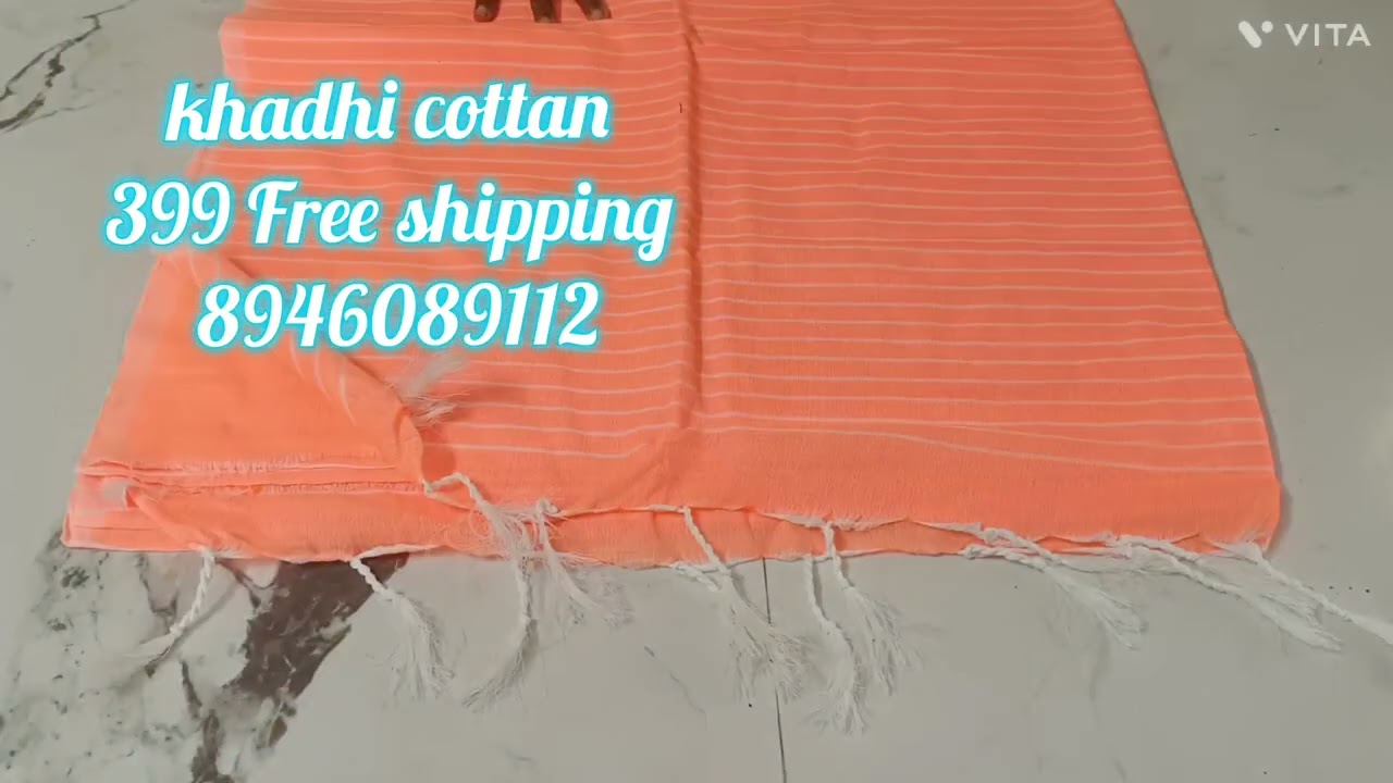 Full Saree ₹399 khadhi cottan saree's whatsapp 8946089112 Free shipping 