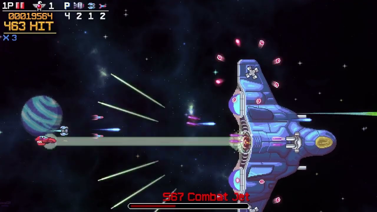 横スクロールスペースシューティング　Cosmic Destroyer