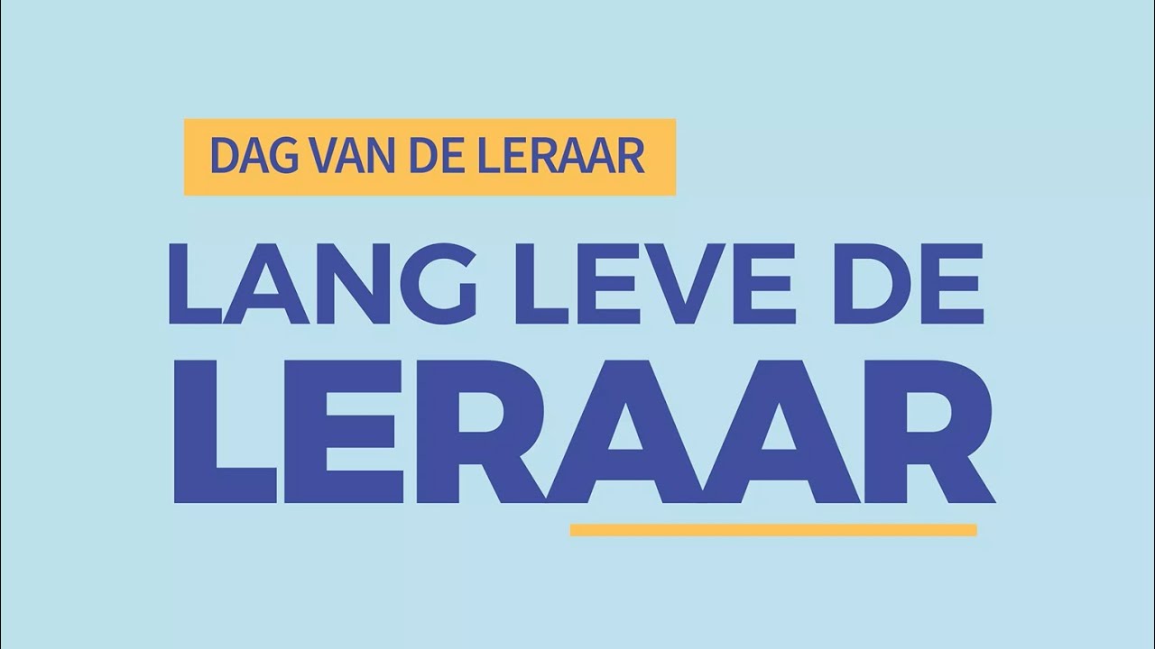 Lied Lang leve de leraar