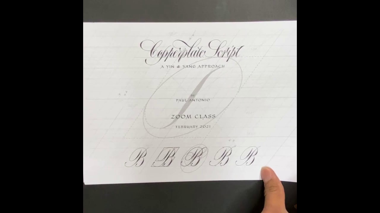 Copperplate Script Workshop