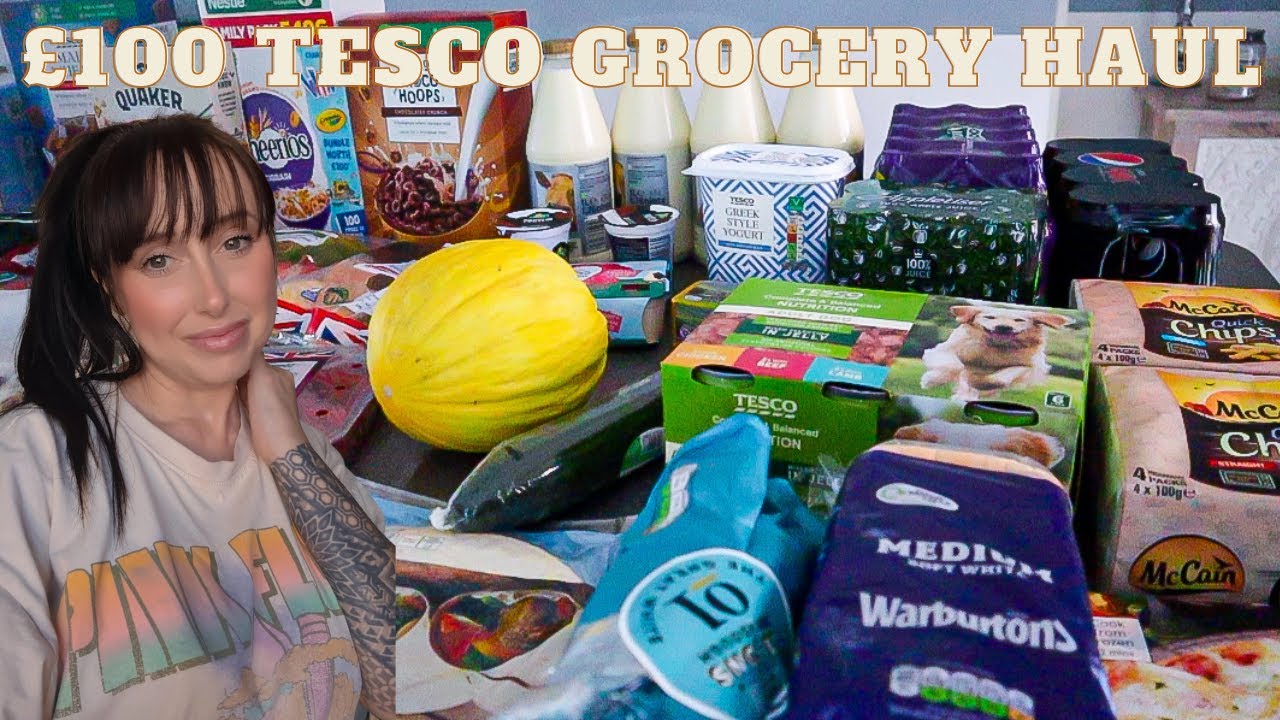 TESCO GROCERY HAUL FOR A FAMILY OF 6 ** WITH UK PRICES **