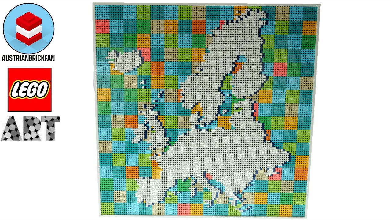 LEGO Europe Map - Alternative Build of LEGO Art 31203 World Map - LEGO Speed Build Review