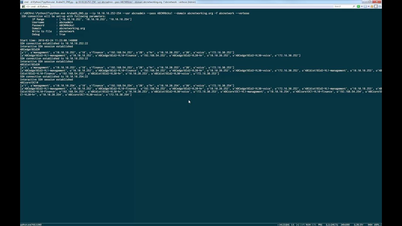 AOS automatic VLAN DNS registration