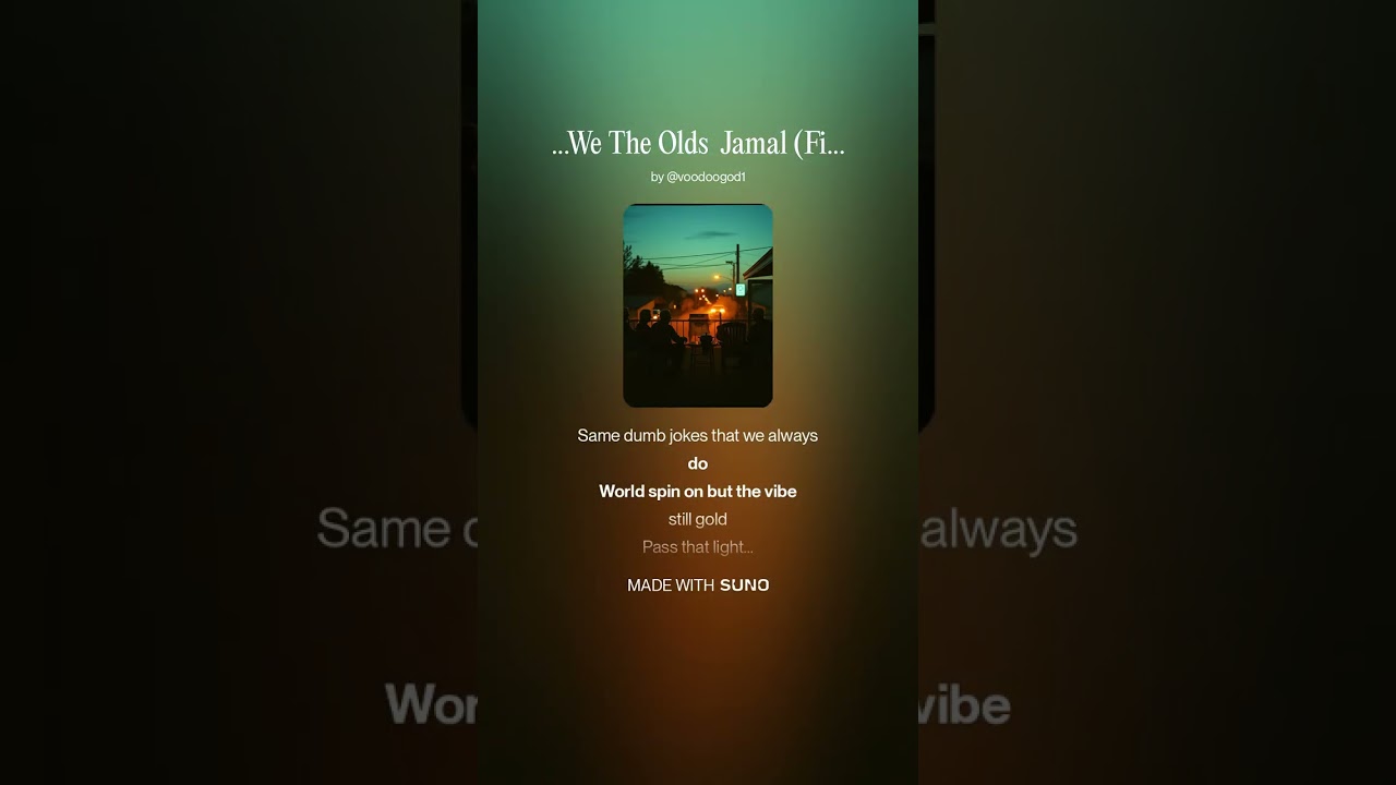 We The Olds  Jamal Final Cut