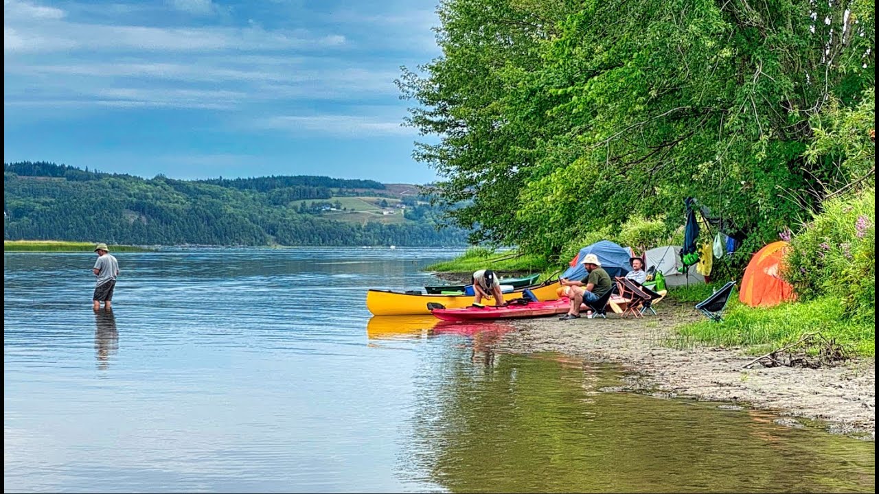 Canoe Camping for 8 Days  - Canoeing the Saint John River in Canada - One Canoe & Three Kayaks