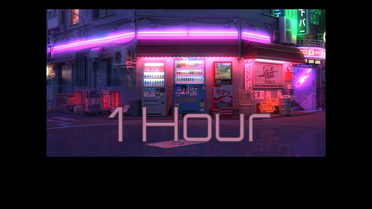 Vending Machine | Relaxing | 1 Hour | Animated | Music | Japanese | Raining | Night | Song: Bump!
