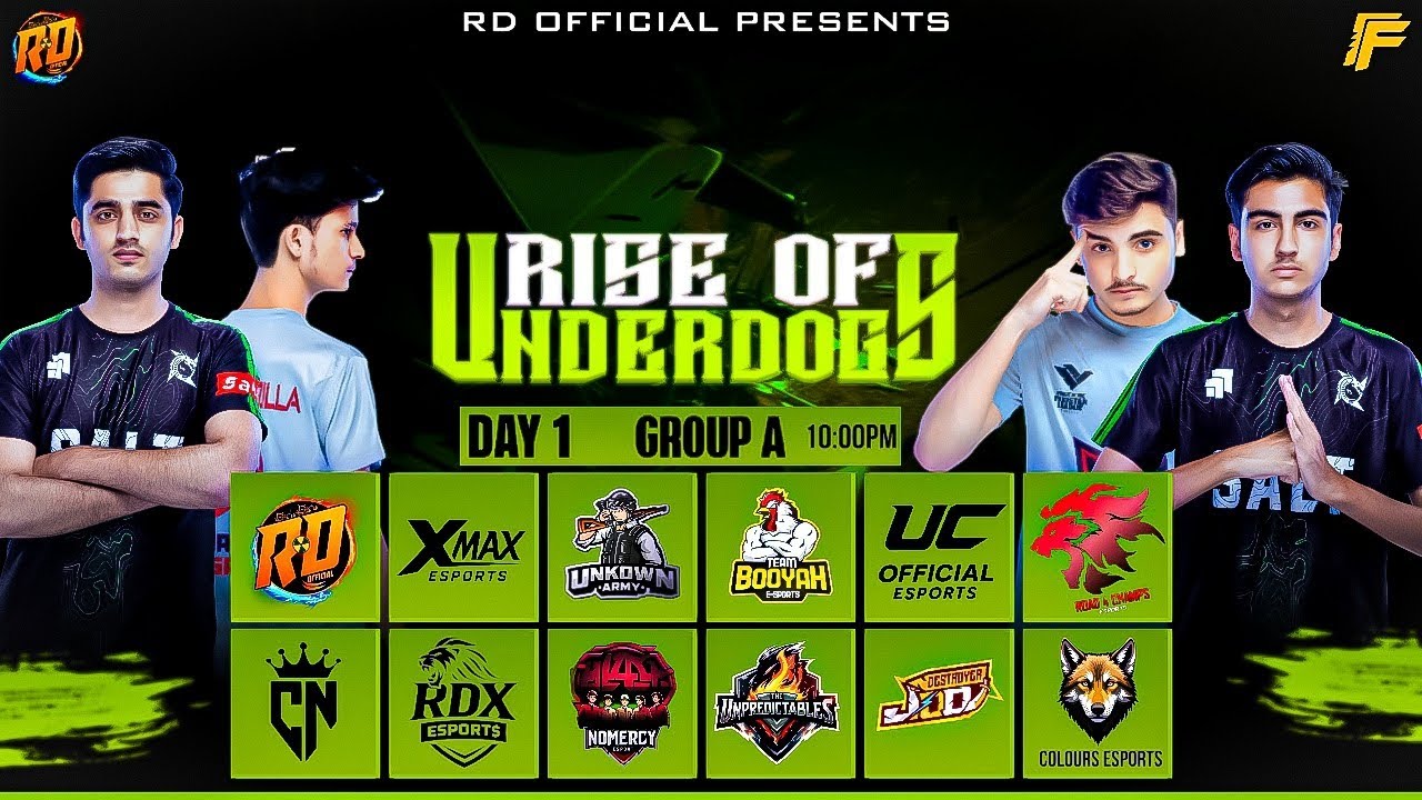 RISE OF UNDERDOG| GROUP A DAY 1 | @FreeFireEsportsPakistan
