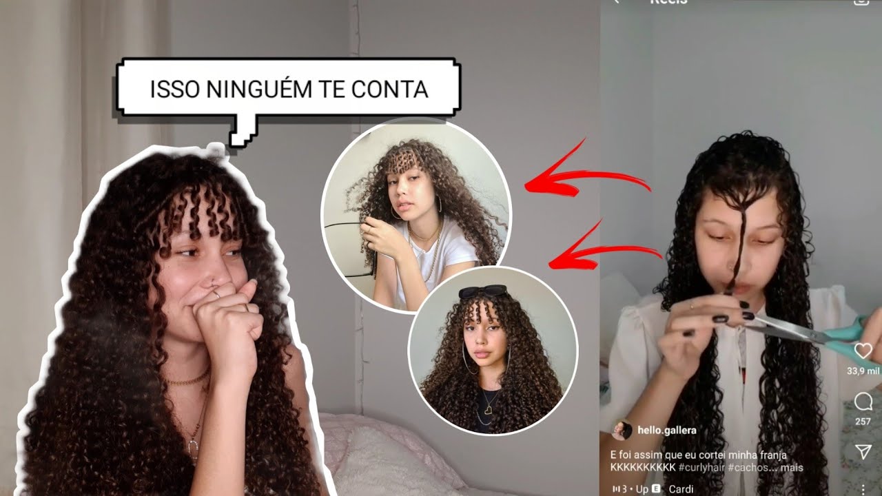 O QUE NINGUÉM TE CONTA SOBRE FRANJA EM CABELO CACHEADO