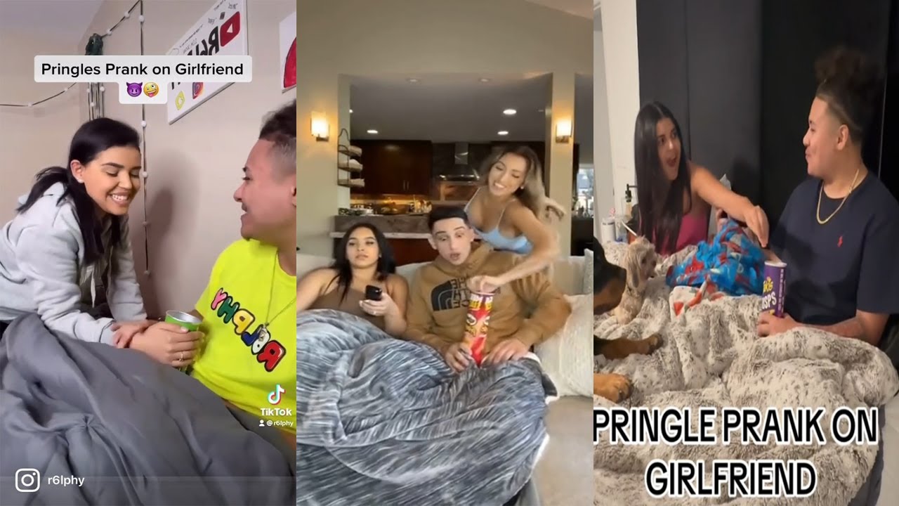 PRINGLES prank on GIRLFRIEND - Best Couple Pranks Compilation