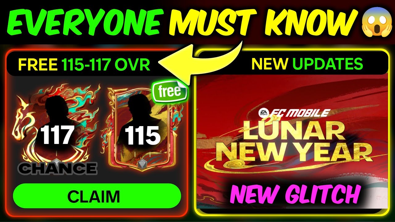 GLITCH, Free 115-117, Lunar Event in FC Mobile | Mr. Believer